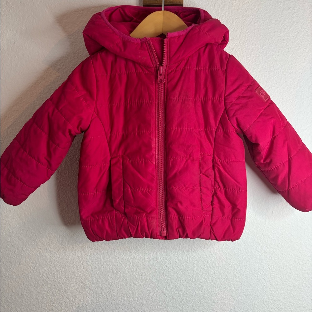 GAP Kids Bright Pink Puffer Jacket